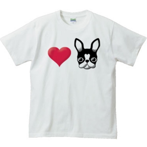 I Love French Bulldog(アイラブフレンチブルドッグ/ボストンテリア)グッズ・Tシャツ
