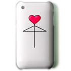 相合い傘 iPhoneケース