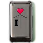 相合い傘 iPhoneケース